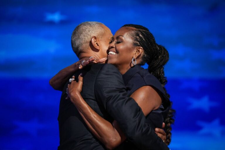Barack and Michelle Obama highlight Harris and Trump’s wildly different visions for America