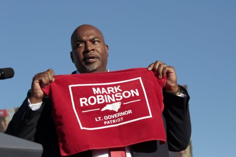 In a church speech, Mark Robinson points to his crotch and admonishes women to ‘get this under control’