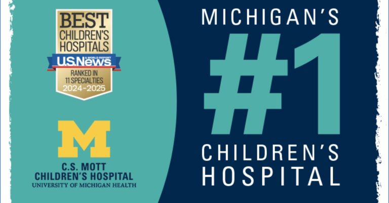 Mott named No.1 children’s hospital in state, among best in the country by U.S. News & World Report
