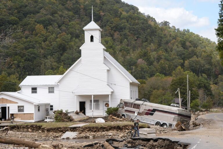 ‘It’s like something out of the Bible’: Emergency response operations continue in western NC after Helene