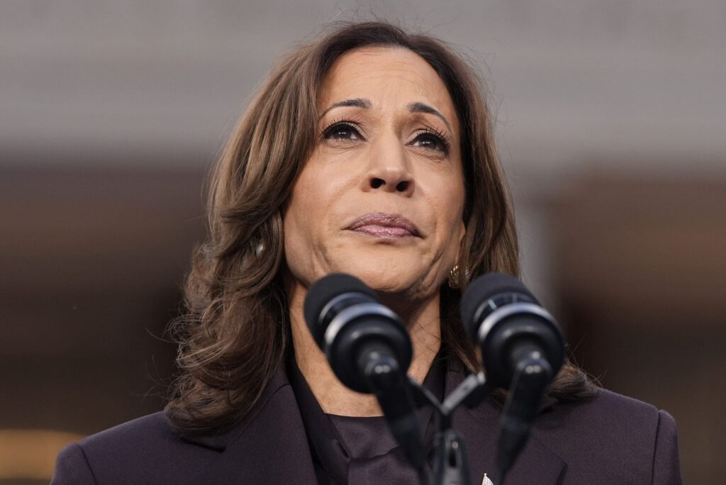 Harris says nation must accept election results while urging supporters to keep fighting