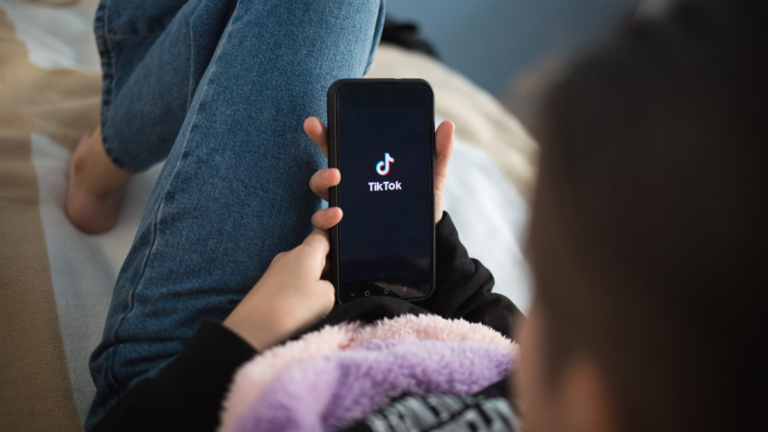 TikTok on phone