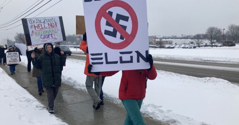 National boycott of Tesla urged to protest what activists call "Elon Musk's moves to destroy our democracy"