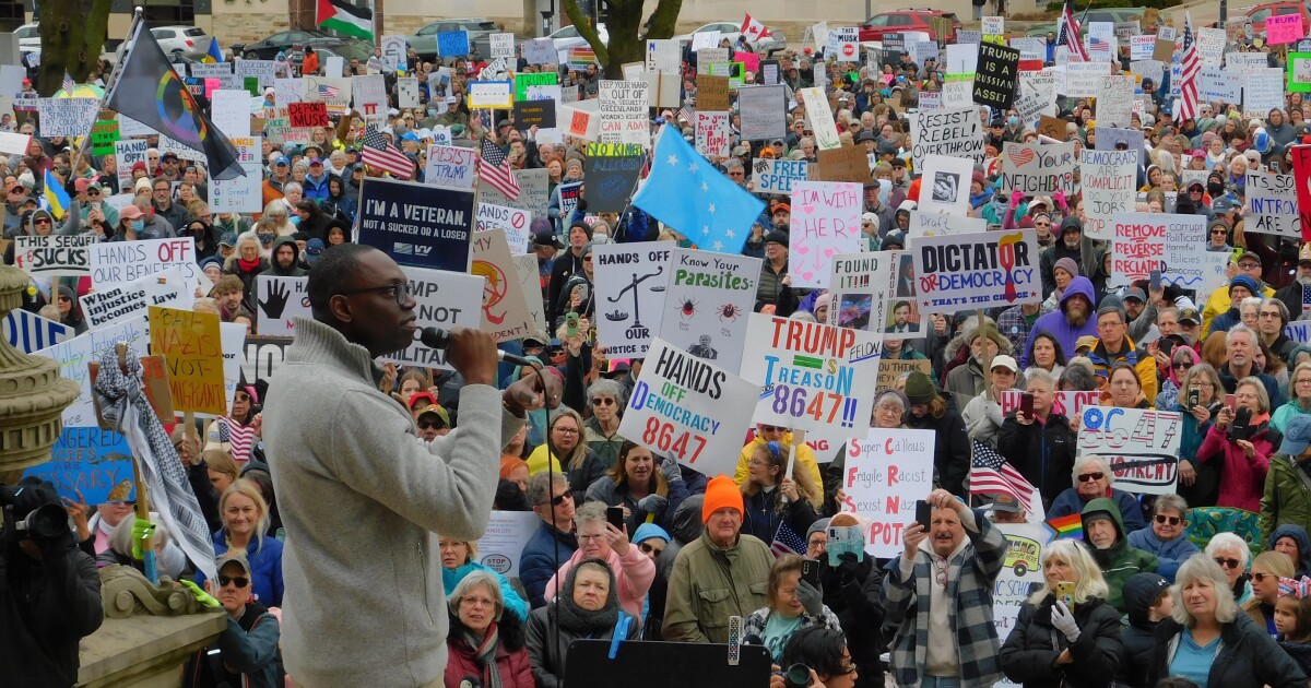 Nationwide “Hands Off” Protests Target Trump and Musk Policies
