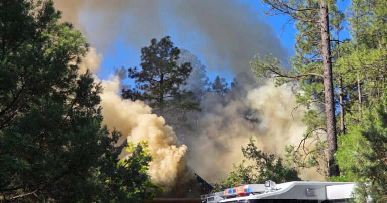 House fire forces evacuations in Lakeside