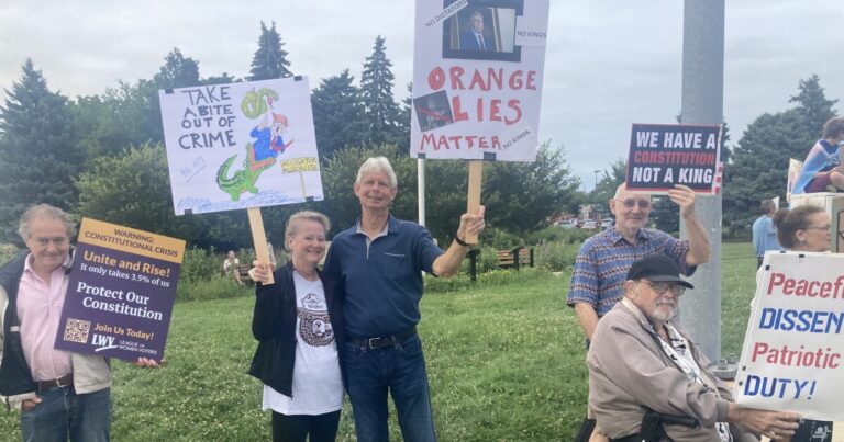 Ann Arbor residents join "Good Trouble" national protests against Trump administration