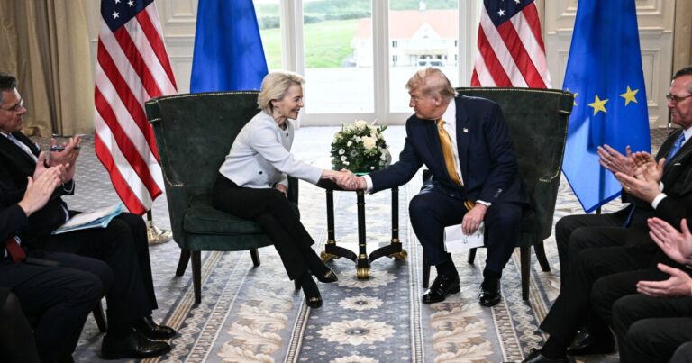 Trump sets EU tariff at 15%, lower than his original threat, after meeting in Scotland