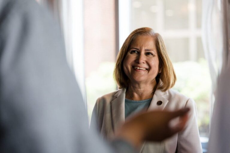 Public school defender Ghazala Hashmi takes on right-wing radio’s Reid for lieutenant governor