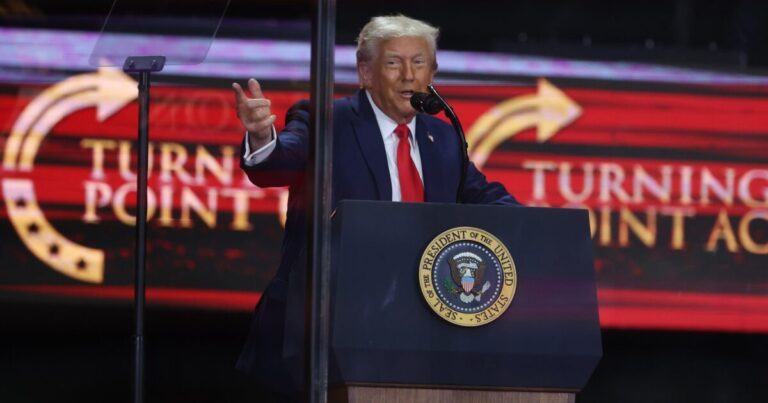 Led by Trump, Charlie Kirk memorial draws thousands to Glendale