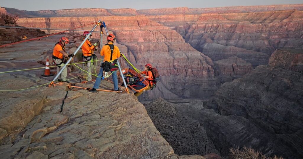 Man dies after slipping and falling in western Grand Canyon