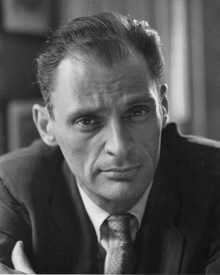 A photo of playwright Arthur Miller