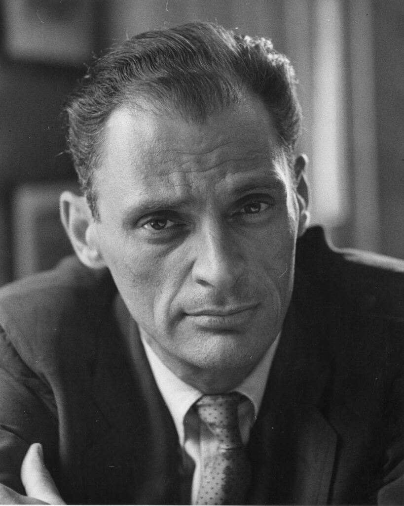 A photo of playwright Arthur Miller