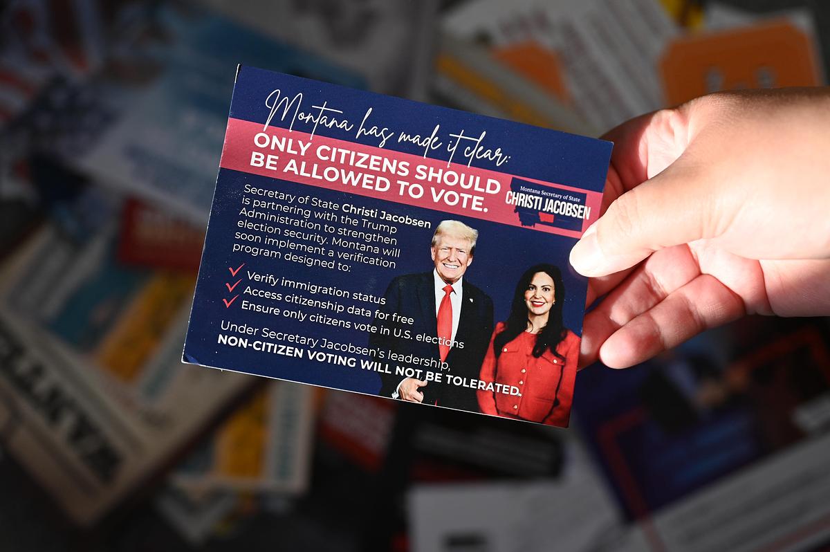 Montana Secretary of States Postcard Sparks Debate Over Voter Fraud - Kitchen Table News Lauren Miller, Montana Free Press, CatchLight Local/Report for America