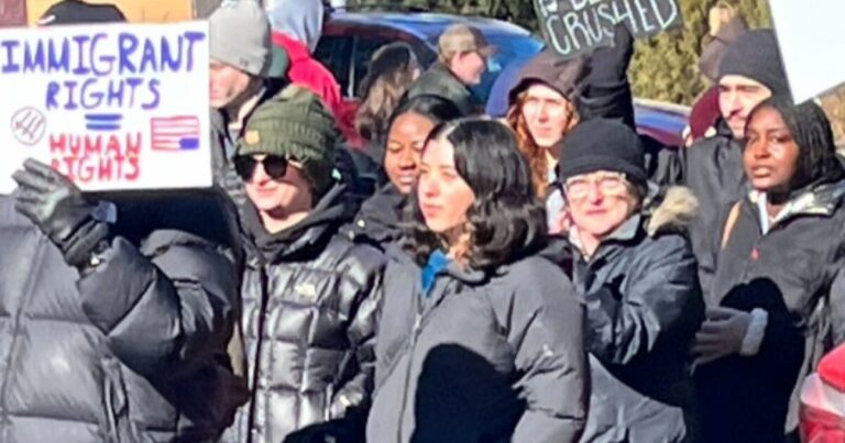 Hundreds march in Ann Arbor as part of "general strike" against ICE crackdown in Minneapolis