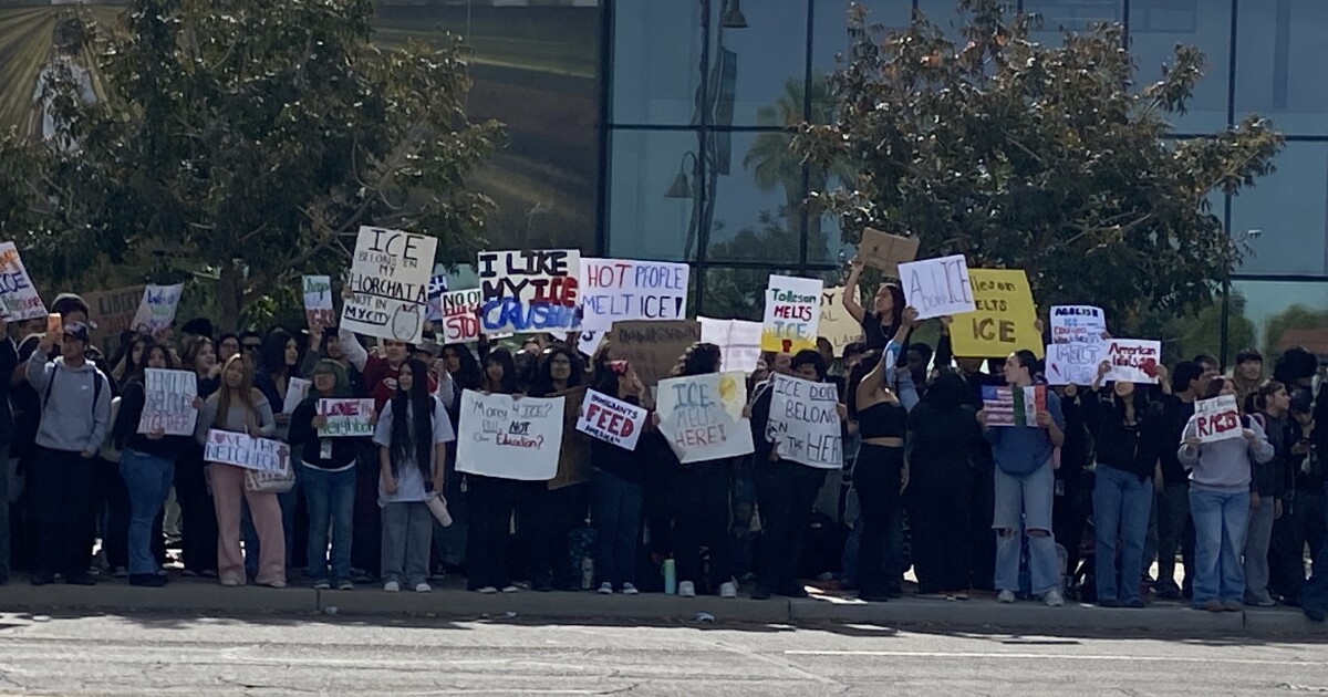 Students around Arizona stage walkouts ahead of 'ICE Out' protests on Jan. 30