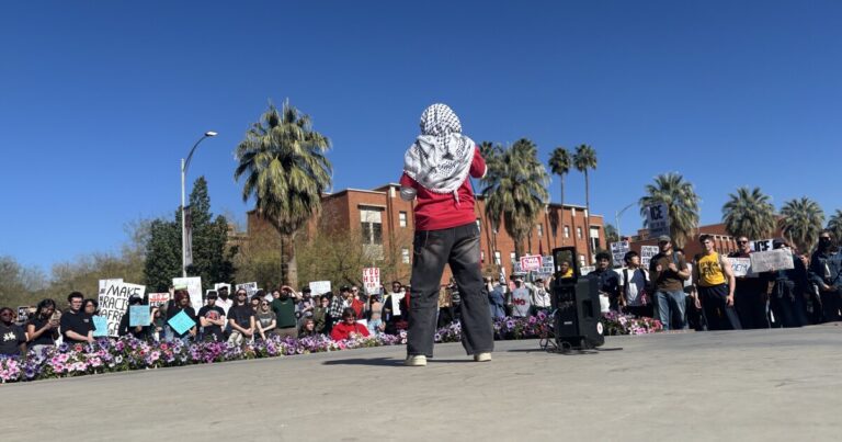 Thousands march in Tucson against ICE