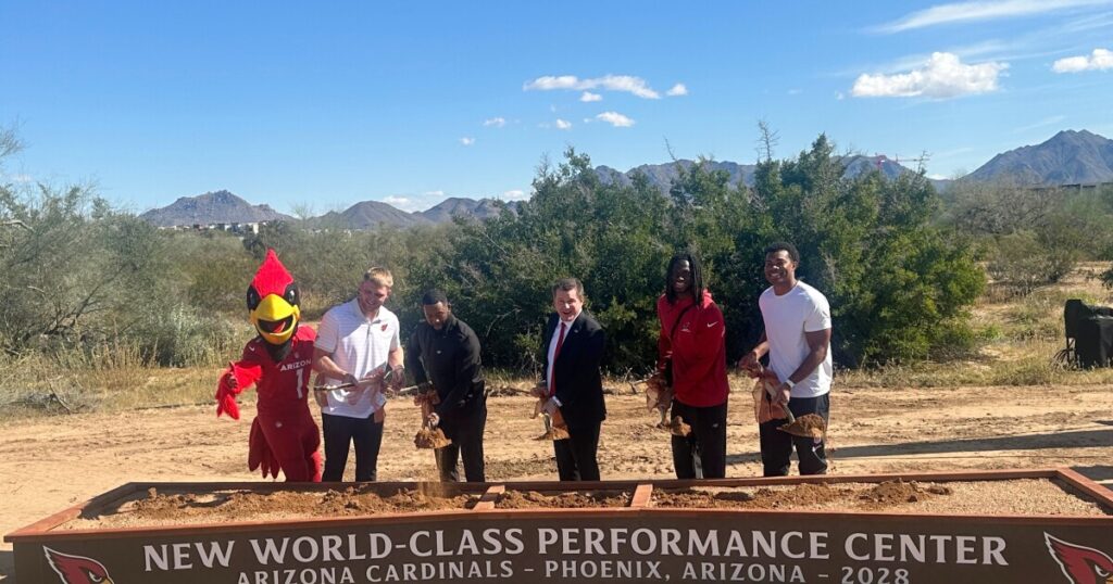 Arizona Cardinals break ground on performance center, headquarters that is scheduled to open in 2028