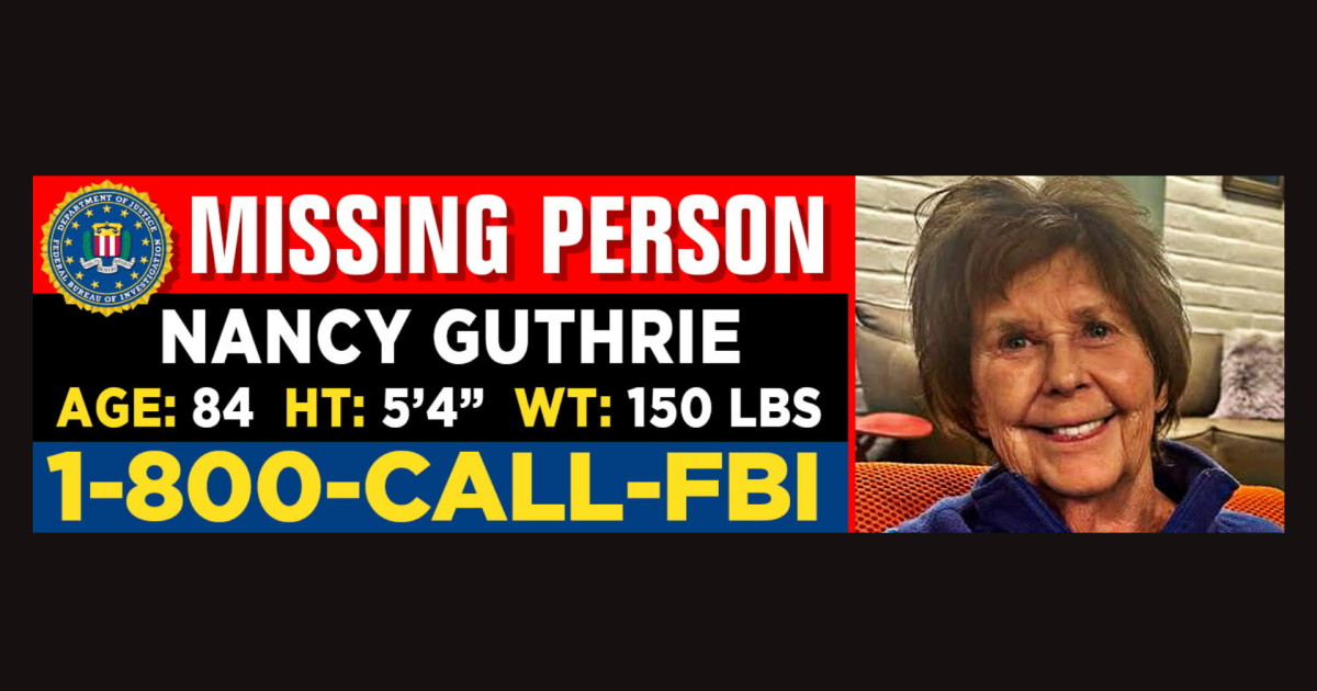 FBI and Sheriff Investigate Disappearance of Savannah Guthries Mother - Kitchen Table News Blocked-off roads, towed cars in Nancy Guthrie's disappearance case