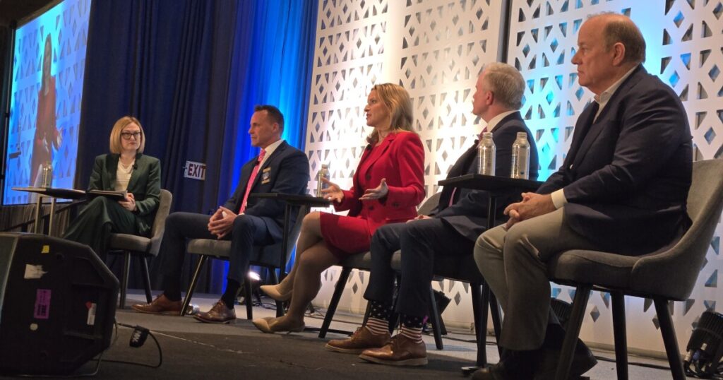 Michigan candidates for governor talk to MEA crowd