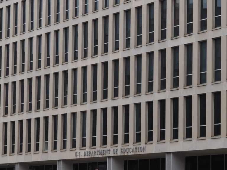 The Lyndon Baines Johnson Department of Education Building in Washington, D.C., on Feb. 20, 2026. (Photo by Shauneen Miranda/States Newsroom)