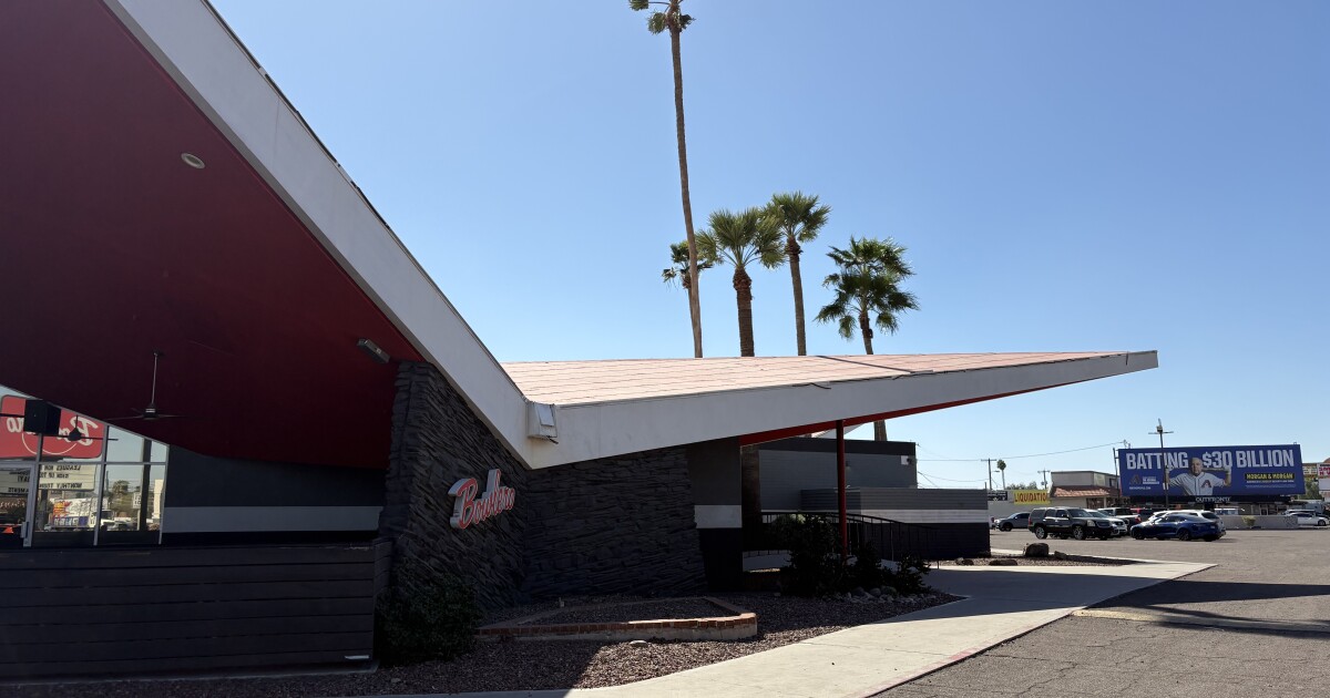 This classic example of Phoenix's midcentury modern architecture is a popular bowling alley