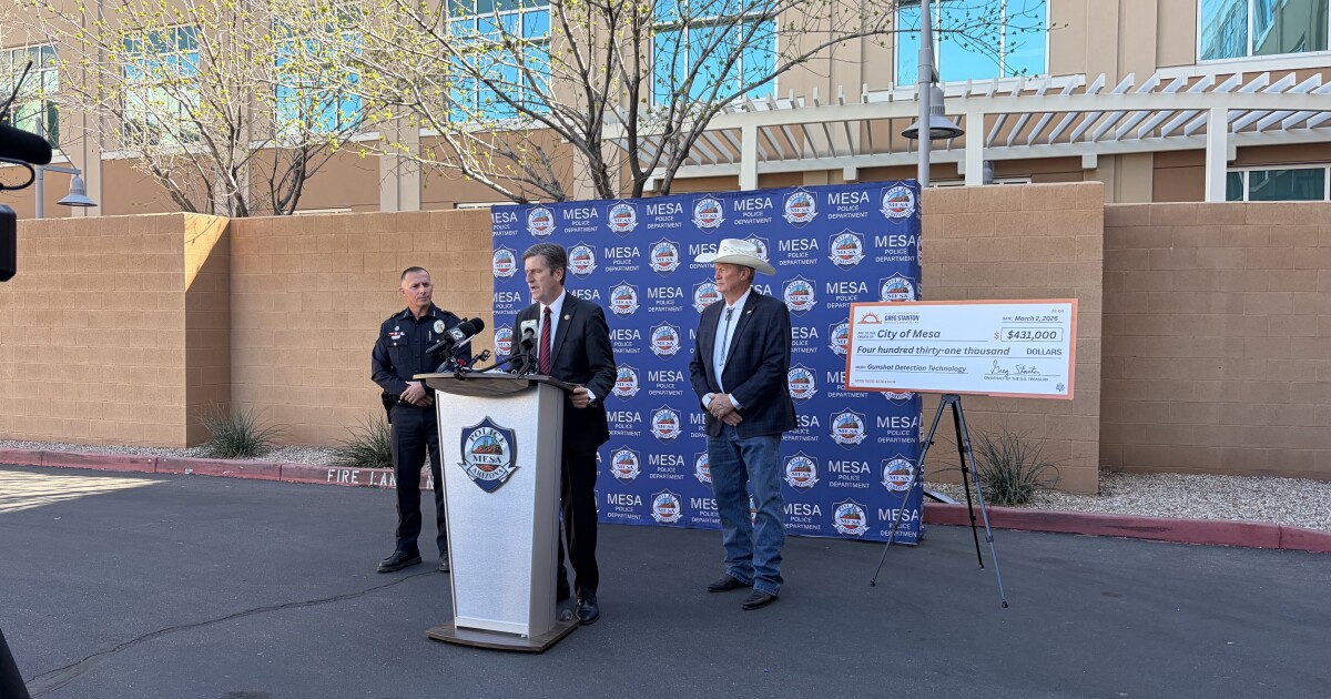 Rep. Stanton announces federal funding for Mesa police for gunshot detection technology