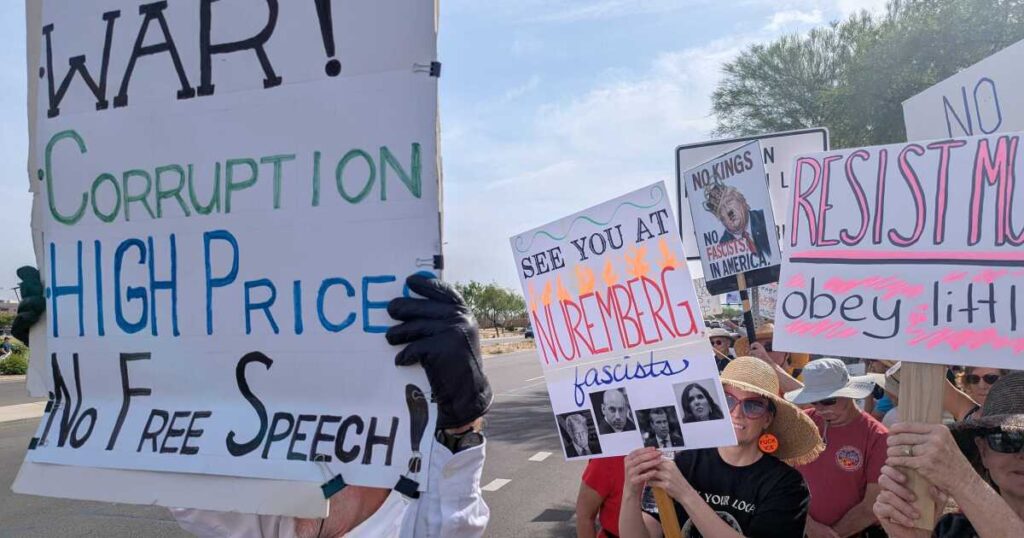 No Kings protests against Trump held across Arizona, U.S., Europe