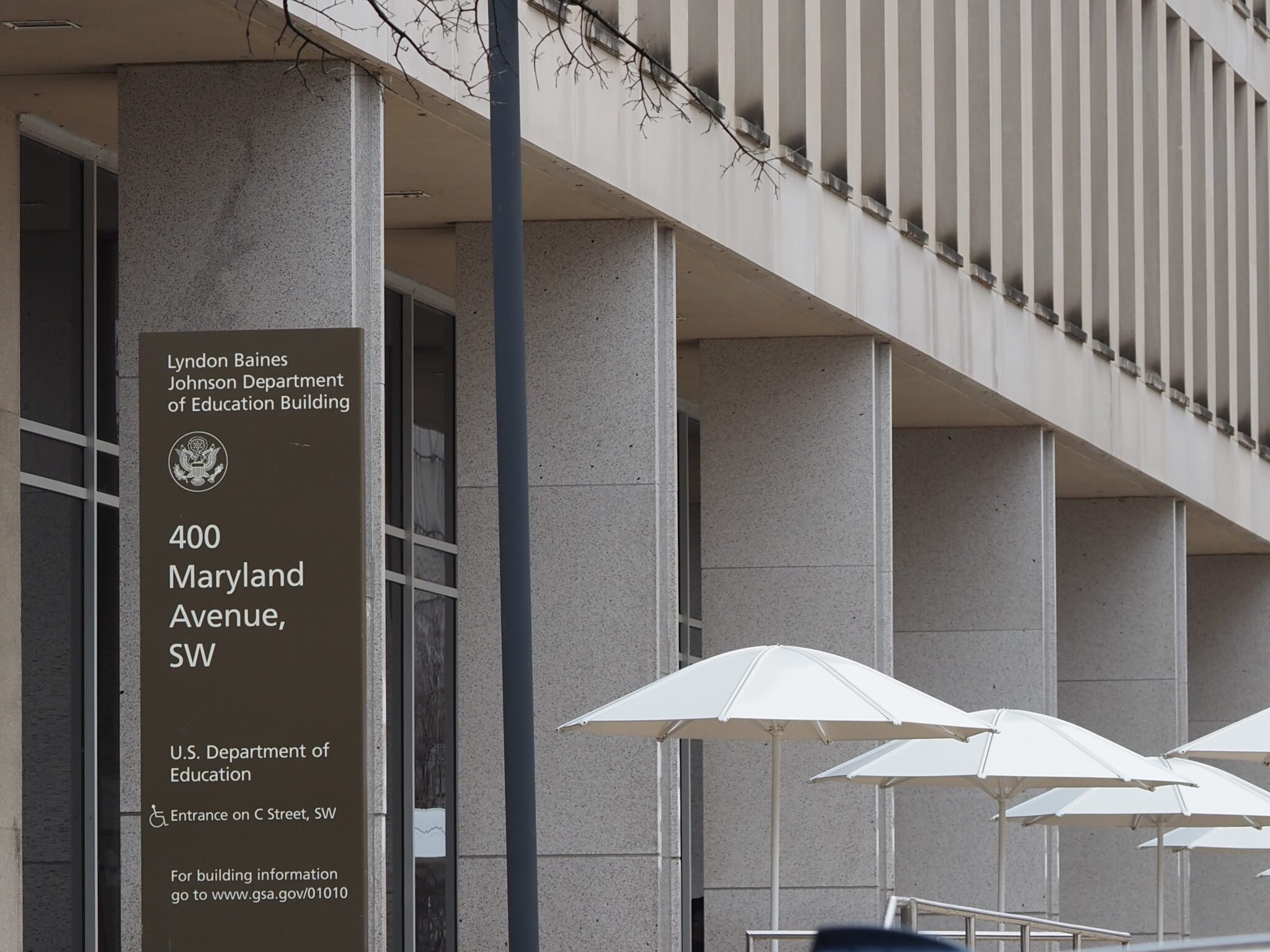 The U.S. Department of Education on Feb. 20, 2026. (Photo by Shauneen Miranda/States Newsroom)