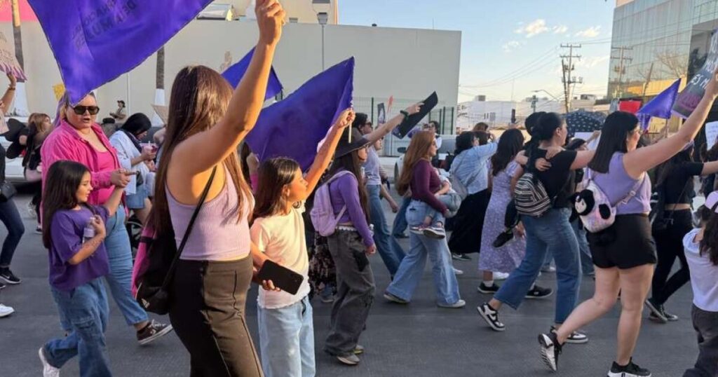 Protesters in Hermosillo demand an end to violence on International Women’s Day