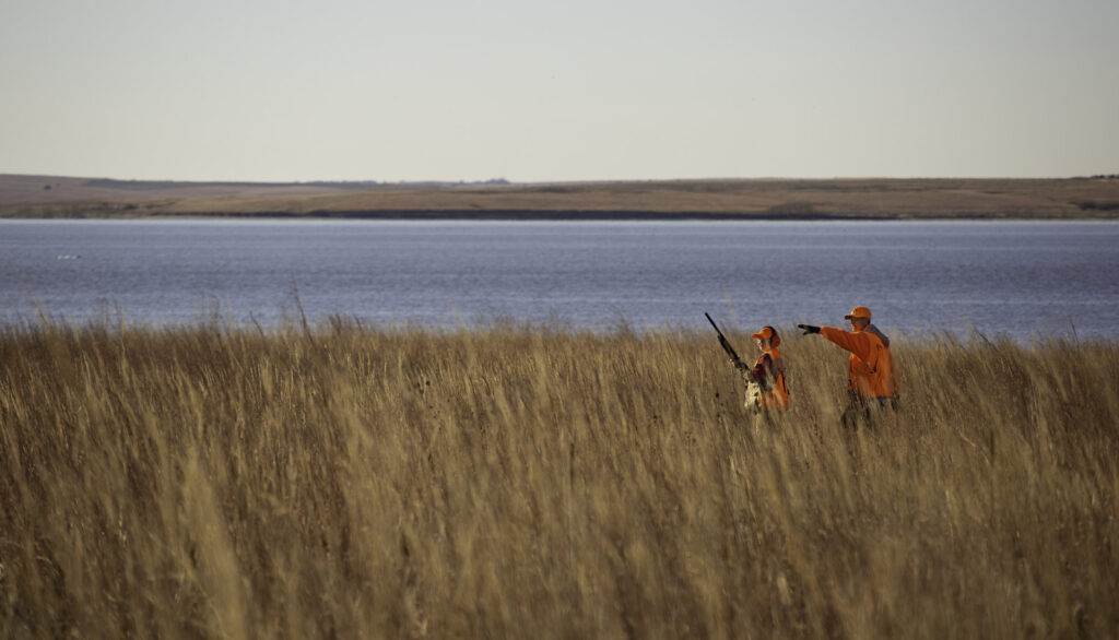 Two hunters at Kirwin National Wildlife Refuge
