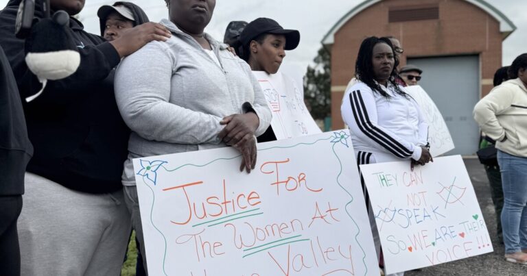 Protesters demand action over deaths and alleged mold at Michigan's only women's prison