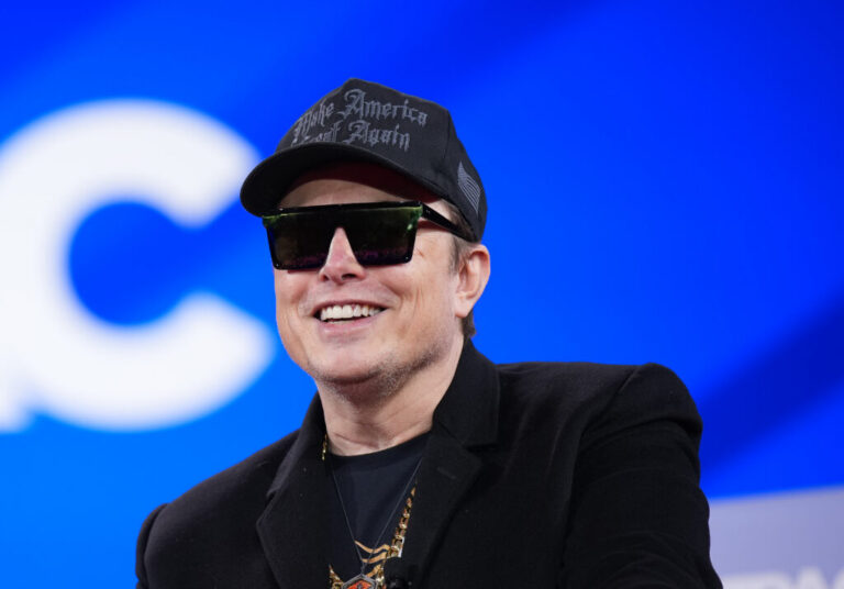 CEO of Tesla and SpaceX Elon Musk speaks last year at the Conservative Political Action Conference in Maryland. Last week’s SpaceX IPO, which made Musk the world’s first trillionaire, is a vivid illustration of wealth concentration in the United States, which has been accelerating since 2022. (Photo by Andrew Harnik/Getty Images)