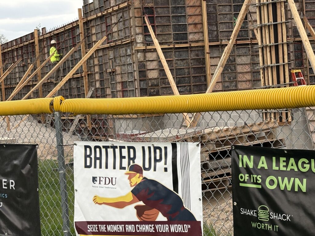 May Housing Starts Hit Pandemic Lows Builder Confidence Declines - Kitchen Table News A construction worker works on a new apartment complex in Paramus, N.J. Builder confidence has dropped recently because of higher material and financing costs. (Photo by Tim Henderson/Stateline)