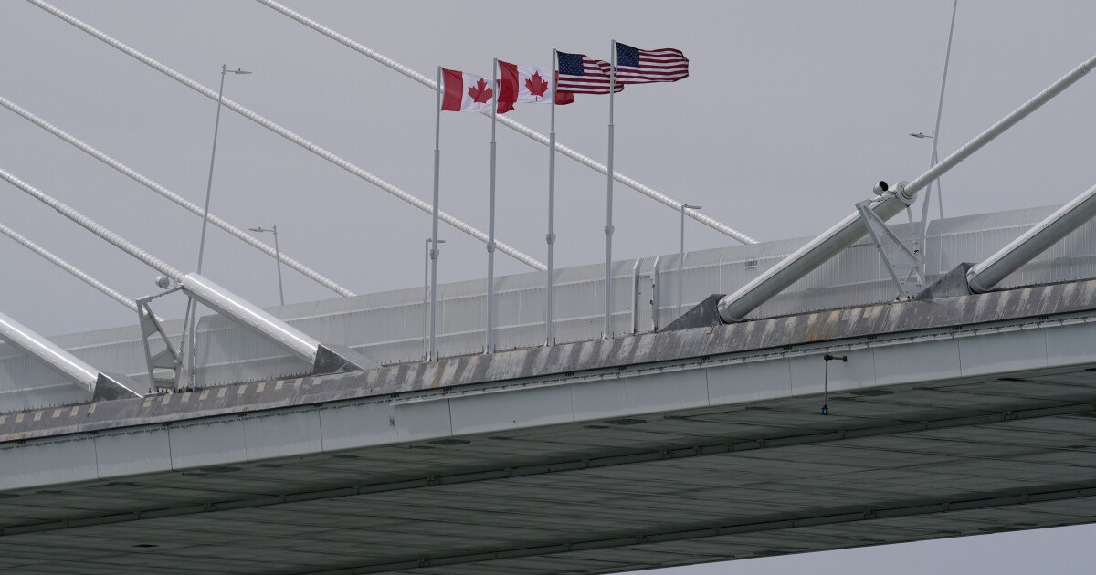 McMorrow Targets Trump in Gordie Howe Bridge Political Controversy - Kitchen Table News Michigan Senate candidate McMorrow accuses Trump of keeping Canada-US bridge closed to help donor