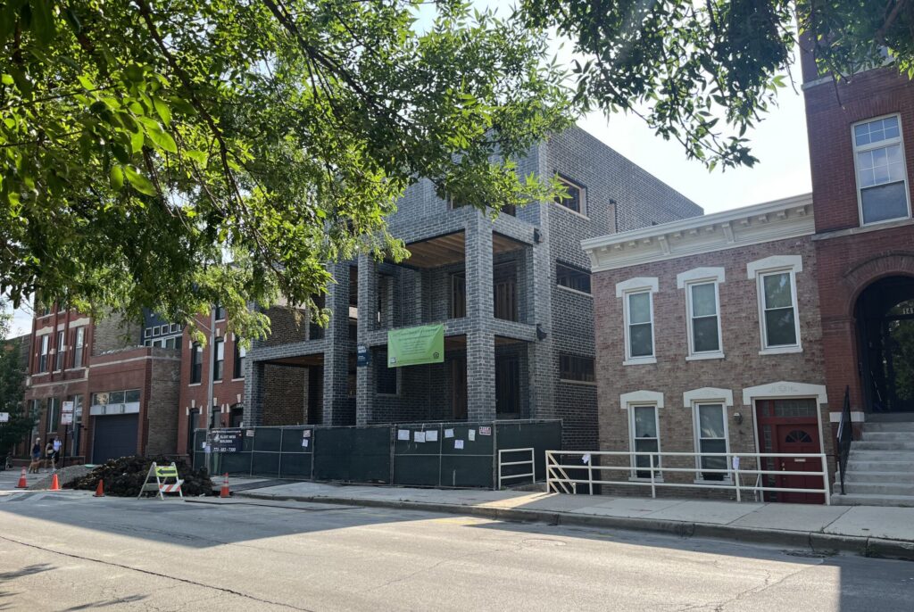 21st Century ROAD to Housing Act Brings Major Federal Policy - Kitchen Table News A residential duplex set for construction in Chicago. The 21st Century Road to Housing Act is being hailed for allowing municipalities to do more, such as construct affordable housing, with federal grant money. (Photo by Robbie Sequeira/Stateline)
