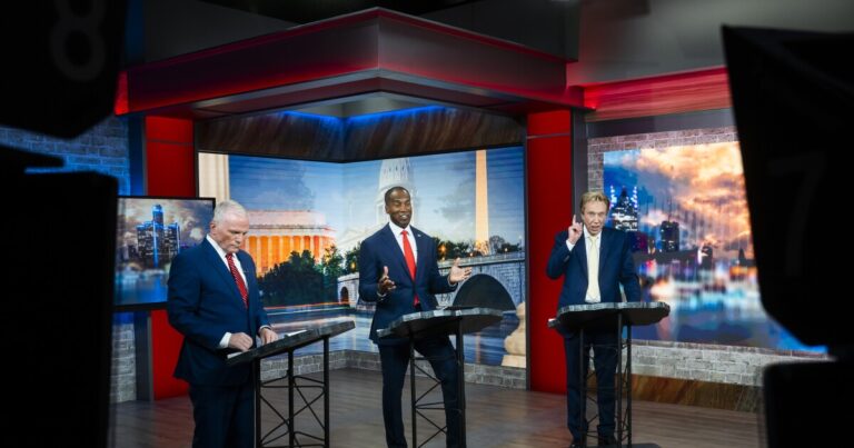 Contentious Michigan GOP Governor Debate Highlights Trump Loyalty Contentious Michigan GOP Governor Debate Highlights Trump Loyalty