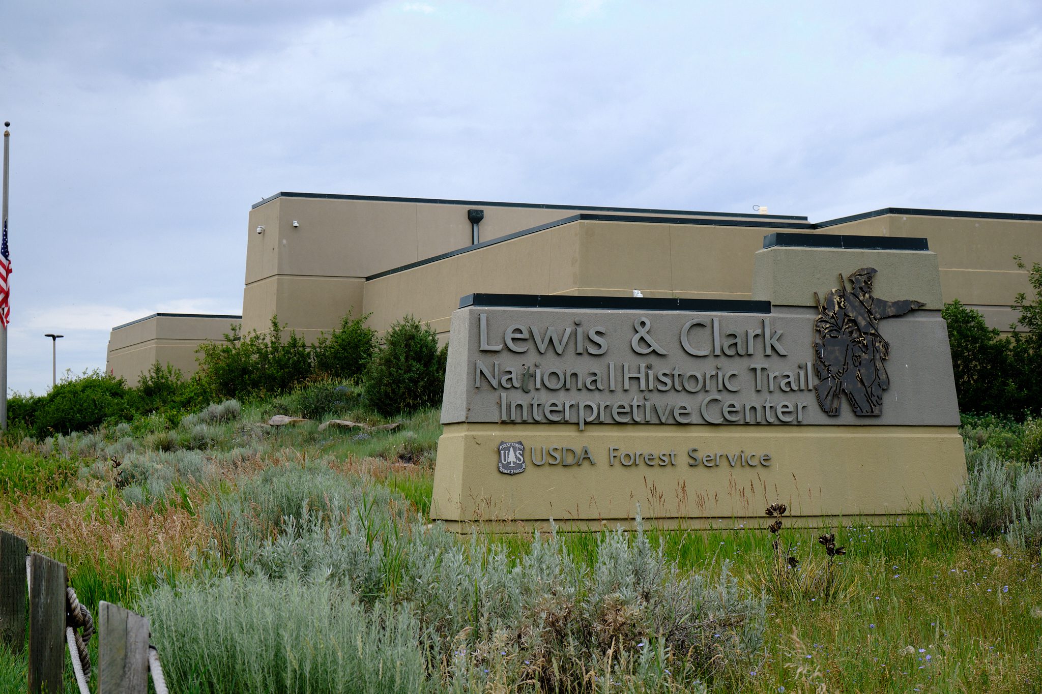 Future Uncertain as Lewis and Clark Interpretive Center Faces Staff - Kitchen Table News exterior signage at the lewis and clark interpretive center
