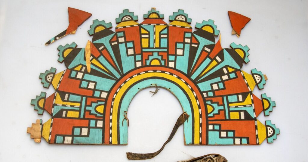 Historic Hopi headpiece damaged at Desert View Watchtower