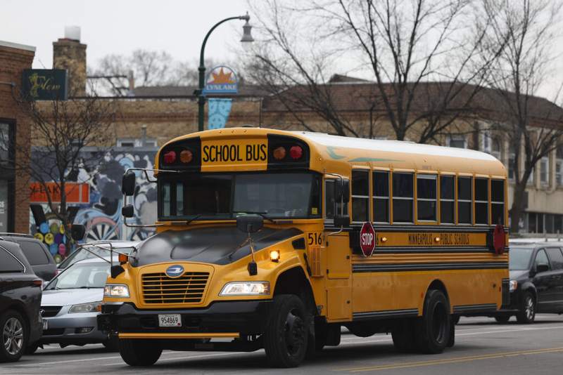 Senator Murray Denounces Trumps Plan to Outsource Education Programs - Kitchen Table News A school bus stops at a south Minneapolis intersection in January 2025. (Ellen Schmidt/Minnesota Reformer)
