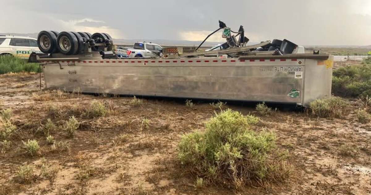 Uranium Truck Accident on Navajo Nation Raises Safety Concerns - Kitchen Table News Rollover of uranium ore truck on Navajo Nation prompts calls for investigation