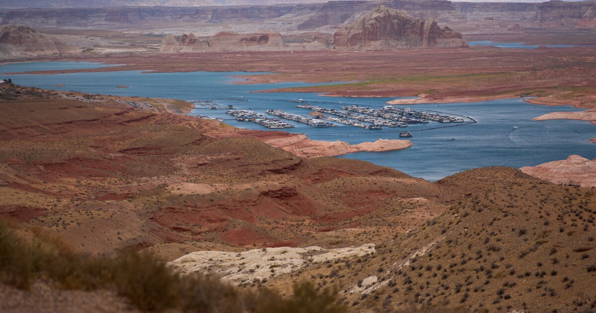 Lake Powell Hits Record Low; Concerns Rise for Colorado River System Lake Powell Hits Record Low; Concerns Rise for Colorado River System