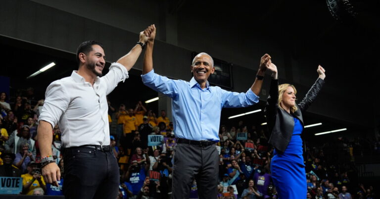 Barack Obama Rallies Michigan Democrats Ahead of Statewide Voting Barack Obama Rallies Michigan Democrats Ahead of Statewide Voting