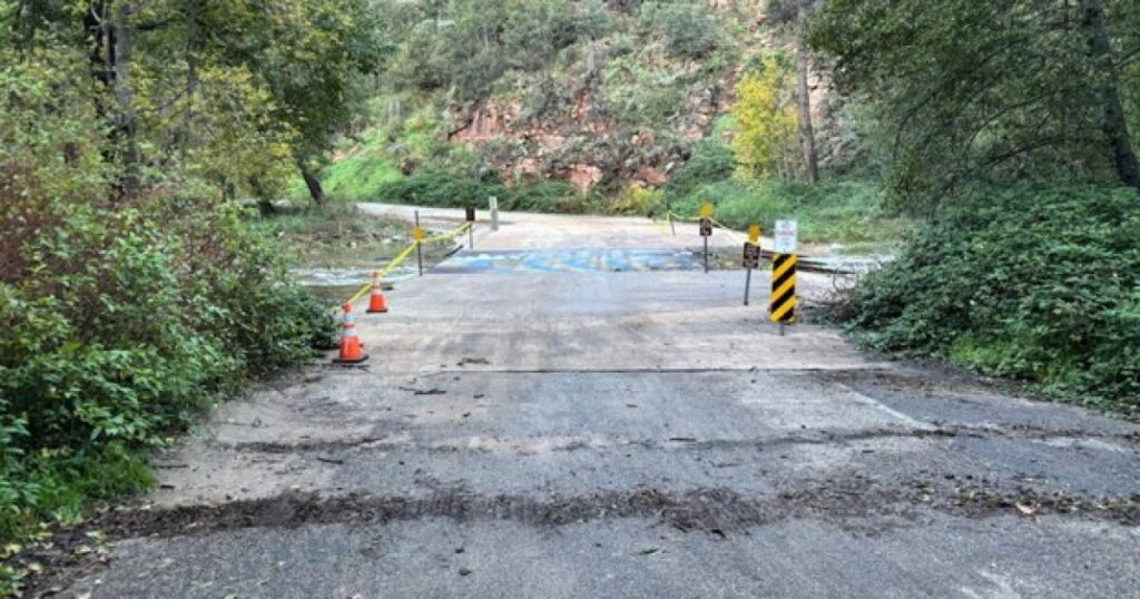 Campers Evacuated After Being Trapped by Floodwaters at Oak Creek Canyon